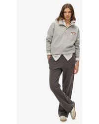 Superdry - & Co Athletic Tonal Embroidered Wide Leg joggers - Lyst