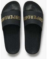 Superdry - & Co Premium Metallic Pool Sliders - Lyst