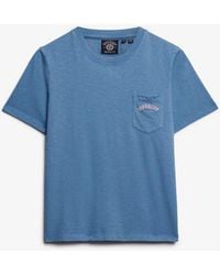 Superdry - & Co Essential Logo Garment Dye Pocket T-shirt - Lyst