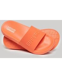 Superdry - & Co Code Logo Pool Sliders - Lyst