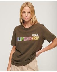 Superdry - Vintage Retro Rainbow T-shirt - Lyst