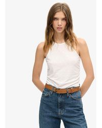 Superdry - Ladies Ruched Tank Top - Lyst