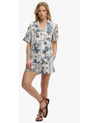 Superdry - Cotton Printed Beach Shorts - Lyst
