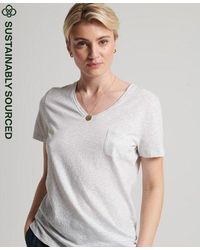 Superdry - Organic Cotton Studios Pocket V-neck T-shirt - Lyst