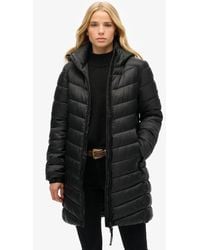 Superdry - & Co Ladies Hooded Fuji Mid Padded Jacket - Lyst
