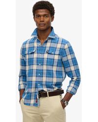 Superdry - & Co The Merchant Store - Linen Check Shirt - Lyst