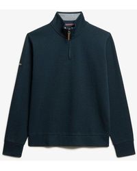Superdry - & Co Core Pique Half Zip Sweatshirt - Lyst