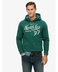 Superdry - Leather & Boot Co Script Hoodie - Lyst