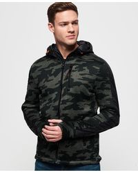 Superdry Sudadera con capucha y cremallera Storm International - Verde