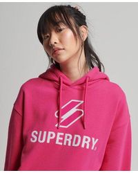Superdry - Code Stacked Applique Oversized Hoodie - Lyst
