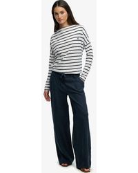 Superdry - & Co Linen Low Rise Pants - Lyst