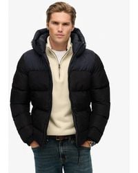 Superdry - Homme Doudoune À Capuche Colourblock Taille - Lyst