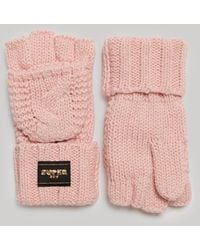 Superdry - & Co Cable Knit Gloves - Lyst
