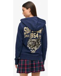 Superdry - & Co Embellished Archived Zip Hoodie - Lyst