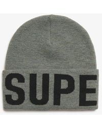 Superdry - & Co Branded Knitted Beanie Hat - Lyst