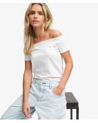 Superdry - & Co Bardot Short Sleeve Off Shoulder Top - Lyst