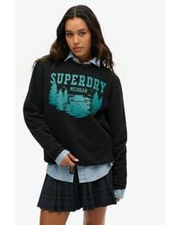 Superdry - Oversized Outdoors Graphic Crew Sweatshirt - Lyst