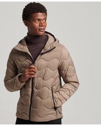 Superdry - Hooded Lightweight Padded Coat - Lyst