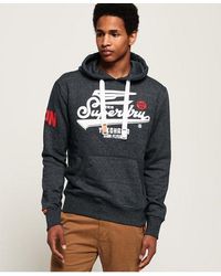 Superdry - High Flyers Hoodie Ink True Grit - Lyst