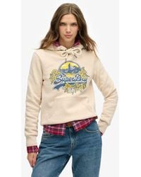 Superdry - Floral Hoodie - Lyst