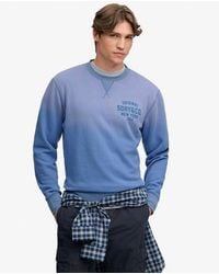 Superdry - & Co Block Text Crew Neck Sweatshirt - Lyst