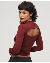Superdry - Long Sleeve Open Back Top - Lyst