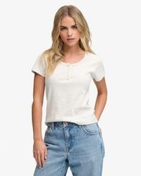 Superdry - & Co Athletic Essentials Button Down T-shirt - Lyst