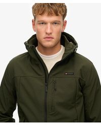 Superdry - & Co Hooded Soft Shell Trekker Jacket - Lyst