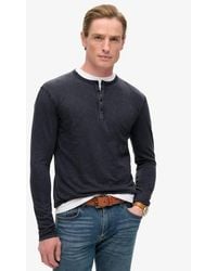 Superdry - & Co Long Sleeved Jersey Henley Top - Lyst