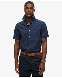 Superdry - & Co City Cotton Linen Short Sleeve Shirt - Lyst