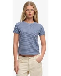 Superdry - & Co Essential Logo Striped Fitted T-shirt - Lyst
