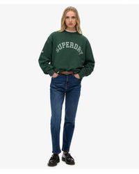 Superdry - & Co Athletic Essentials Slouchy Crew Sweatshirt - Lyst
