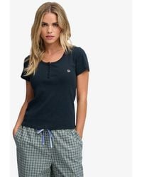 Superdry - & Co Athletic Essentials Button Down T-shirt - Lyst