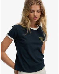 Superdry - & Co Athletic Essentials Side Stripe T-shirt - Lyst