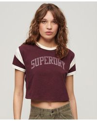 Superdry - T-shirt contrasté à motif athletic essentials - Lyst