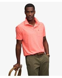 Superdry - & Co Classic Cotton Linen Polo Shirt - Lyst