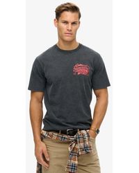 Superdry - & Co Biker Rock Graphic Loose T-shirt - Lyst