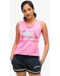 Superdry - & Co Outdoor Stripe Scoop Neck Tank Top - Lyst