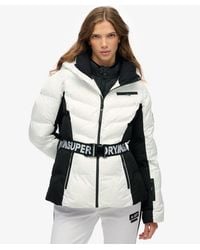 Superdry - & Co Luxe Belted Ski Padded Jacket - Lyst