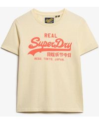 Superdry - & Co Vintage Logo Neon Fitted T-shirt - Lyst