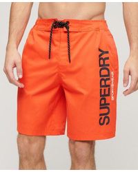 Superdry - Short de surf recyclé sportswear - Lyst
