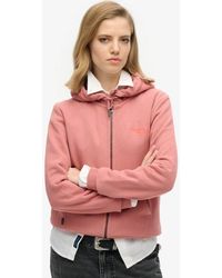 Superdry - Essential Logo Half Brushed Zip Hoodie - Lyst
