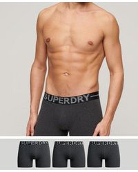 Superdry - Lot de trois boxers en coton bio - Lyst