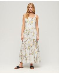 Superdry - Woven Tiered Maxi Dress - Lyst