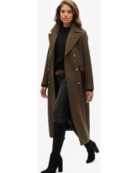 Superdry - & Co Slim Fit Double Breasted Coat - Lyst