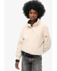 Superdry - & Co Boxy Fit Super Soft Henley Jumper - Lyst