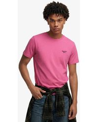 Superdry - & Co Essential Serif Logo Embroidered T-shirt - Lyst