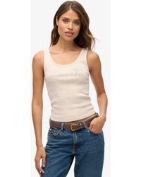 Superdry - & Co Athletic Essentials Ribbed Vest Top - Lyst