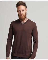 Superdry - Merino V-neck Jumper - Lyst