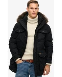 Superdry - Classic Chinook Faux Fur Parka Coat - Lyst